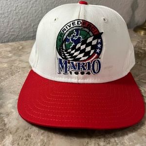 Vintage 1994 Mario Andretti Arrivederci Tour Indy Snapback Hat USA Cap Hat